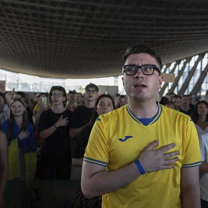 In a Kyiv market, Ukrainians take heart from team's inspiring play at Euro 2024
